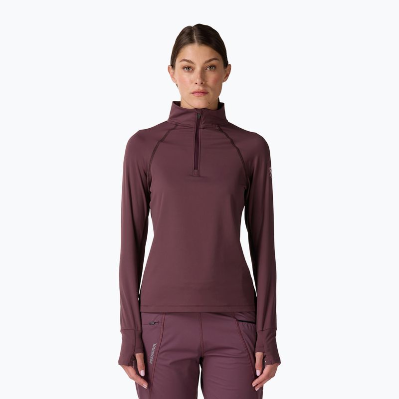 Bluza termoaktywna damska Rossignol Half Zip First Layer huckleberry
