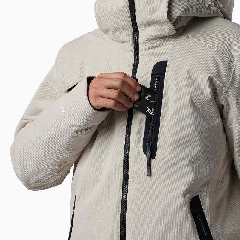 Kurtka narciarska męska Rossignol Corduroy Insulated silver cloud 6