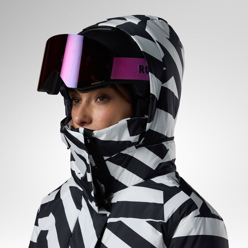 Kurtka narciarska damska Rossignol Snowblaze Down resort bold lines black 6