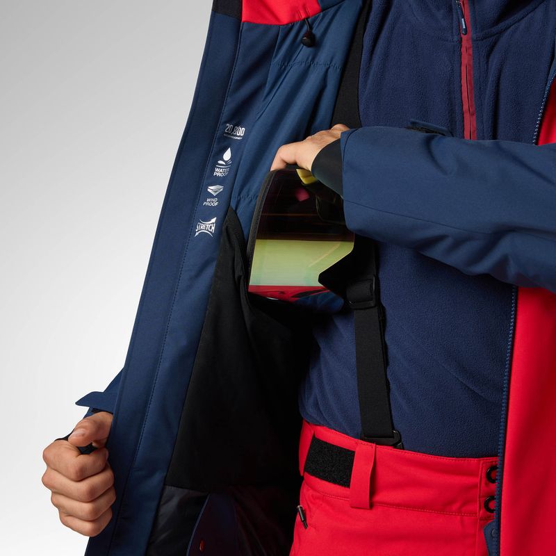 Kurtka narciarska męska Rossignol Velika Insulated sports red/dark navy 11
