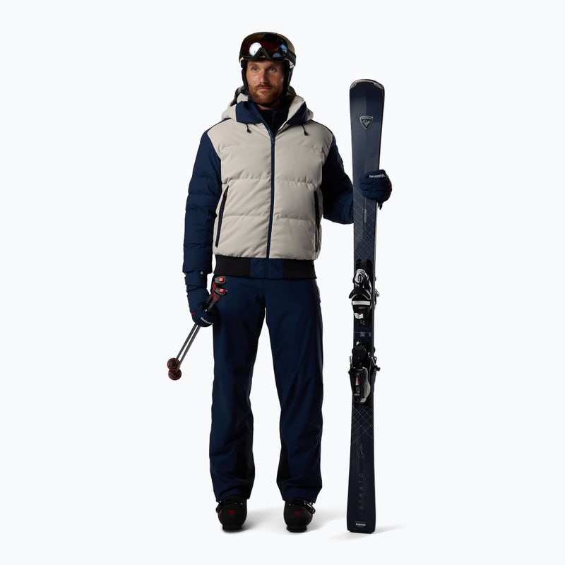 Kurtka narciarska męska Rossignol Corduroy Down Bomber silver cloud/dark navy 2