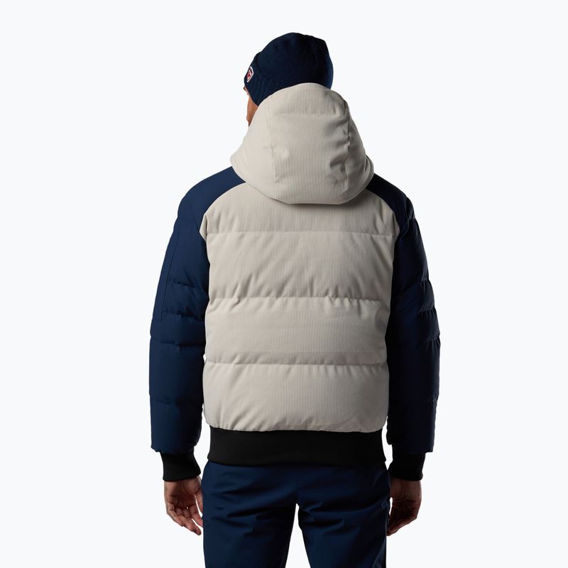 Kurtka narciarska męska Rossignol Corduroy Down Bomber silver cloud/dark navy 3
