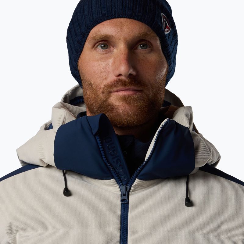 Kurtka narciarska męska Rossignol Corduroy Down Bomber silver cloud/dark navy 5