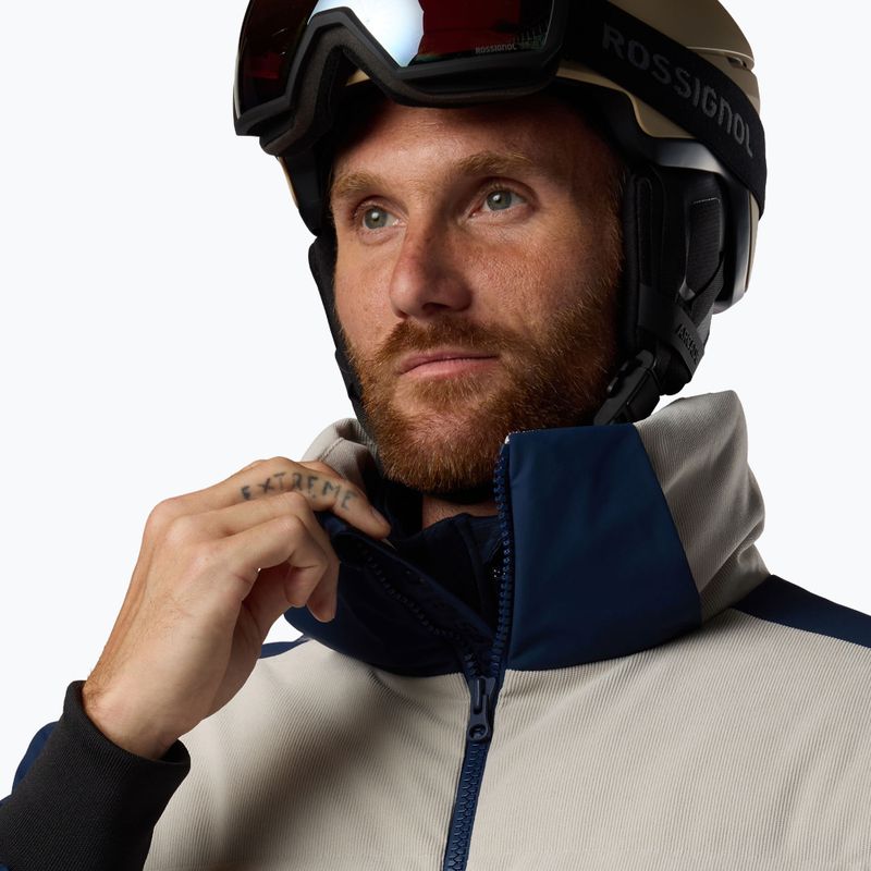 Kurtka narciarska męska Rossignol Corduroy Down Bomber silver cloud/dark navy 6