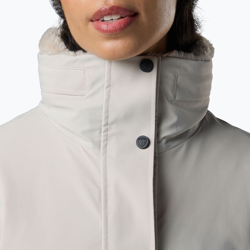 Kurtka narciarska damska Rossignol Snowdazzle Belted silver cloud 7