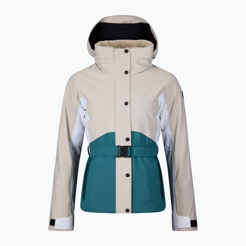 Kurtka narciarska damska Rossignol Snowdazzle Belted silver cloud 15