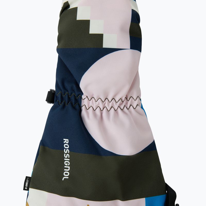 Rękawice narciarskie dziecięce Rossignol Mittens R-Shell Dry jr potpourri dazzle blue 3