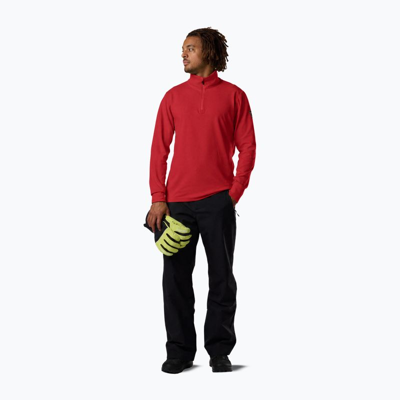 Bluza narciarska męska Rossignol Mid Layer Stertch Half Zip sports red 2