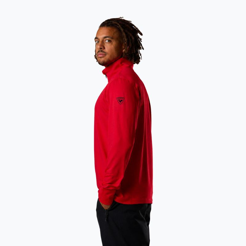 Bluza narciarska męska Rossignol Mid Layer Stertch Half Zip sports red 4