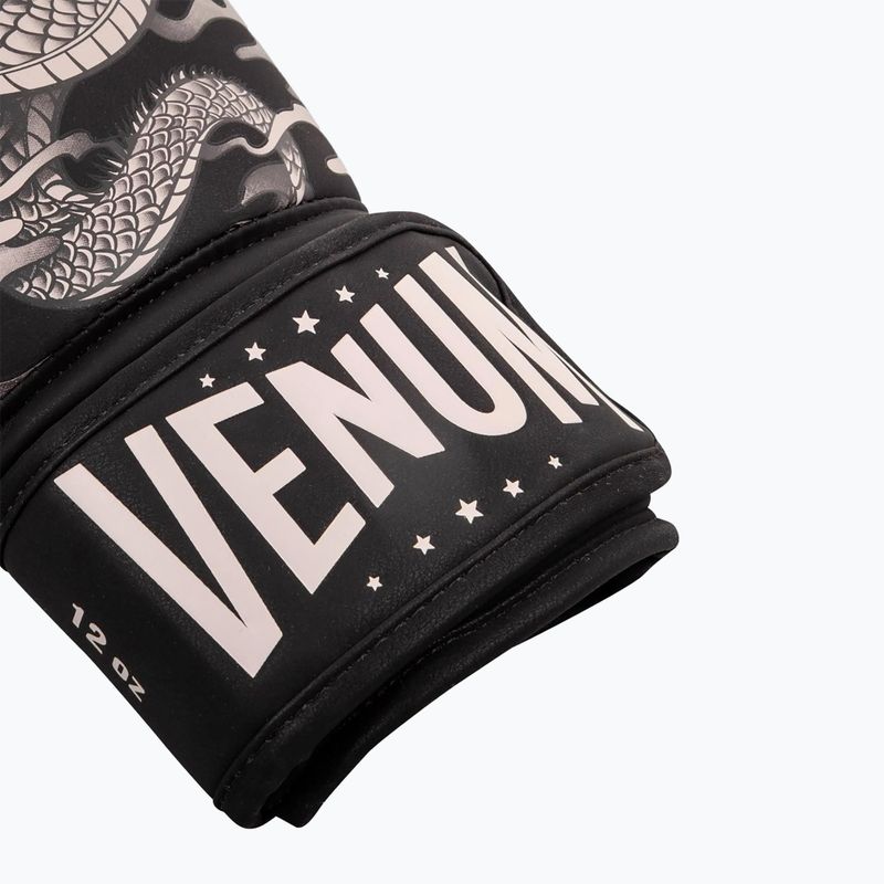Rękawice bokserskie Venum Dragon's Flight black/sand 8