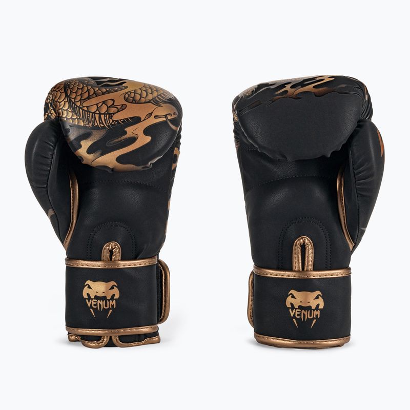 Rękawice bokserskie Venum Dragon's Flight black/bronze 3