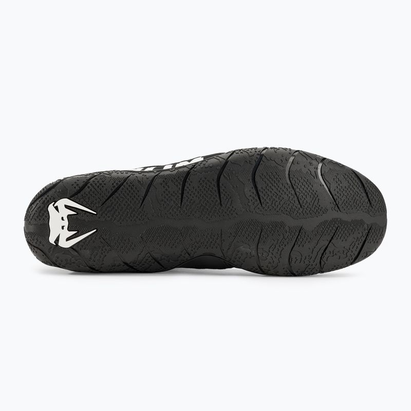 Buty bokserskie Venum Elite Wrestling black/white 5