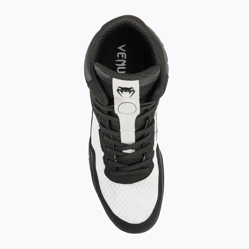 Buty bokserskie Venum Elite Wrestling black/white 6