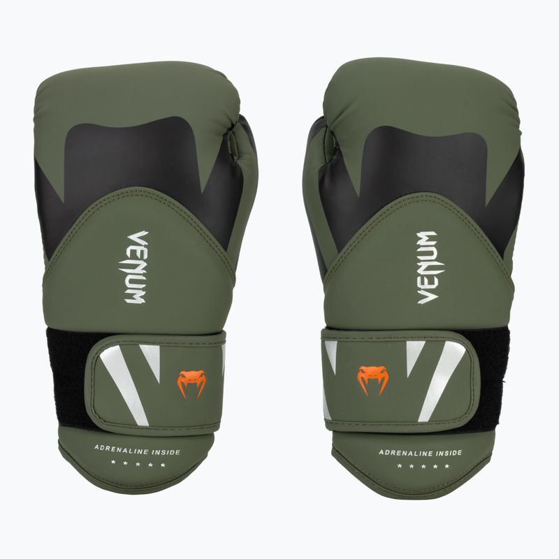 Rękawice bokserskie męskie Venum Challenger 4.0 black/khaki 2