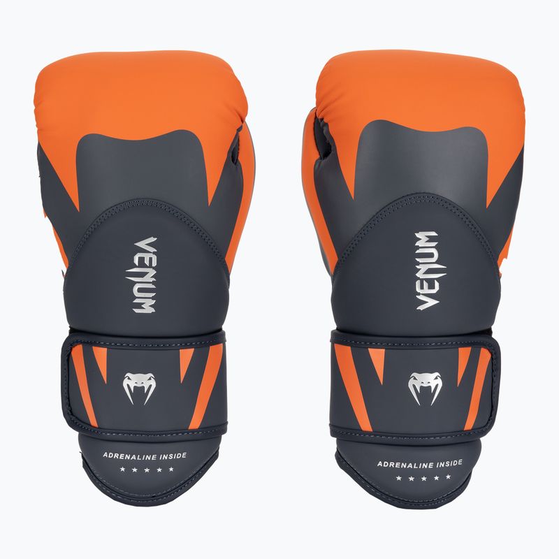 Rękawice bokserskie męskie Venum Challenger 4.0 navy blue/orange 2