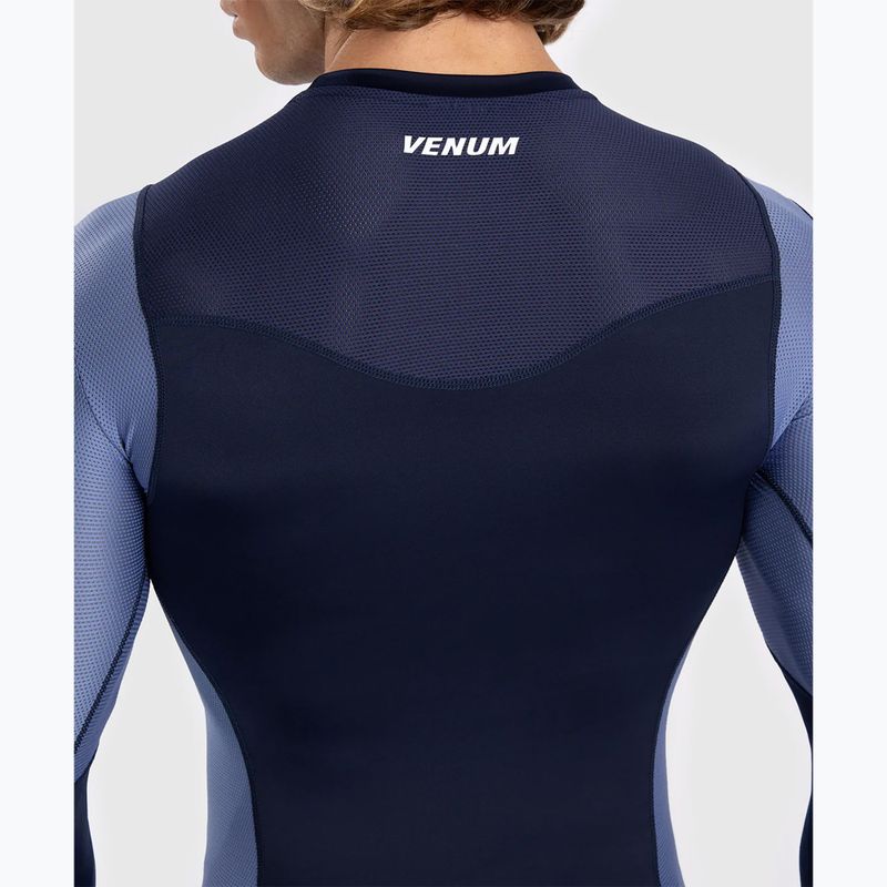 Longsleeve treningowy męski Venum Tempest Rashguard navy blue/blue 8
