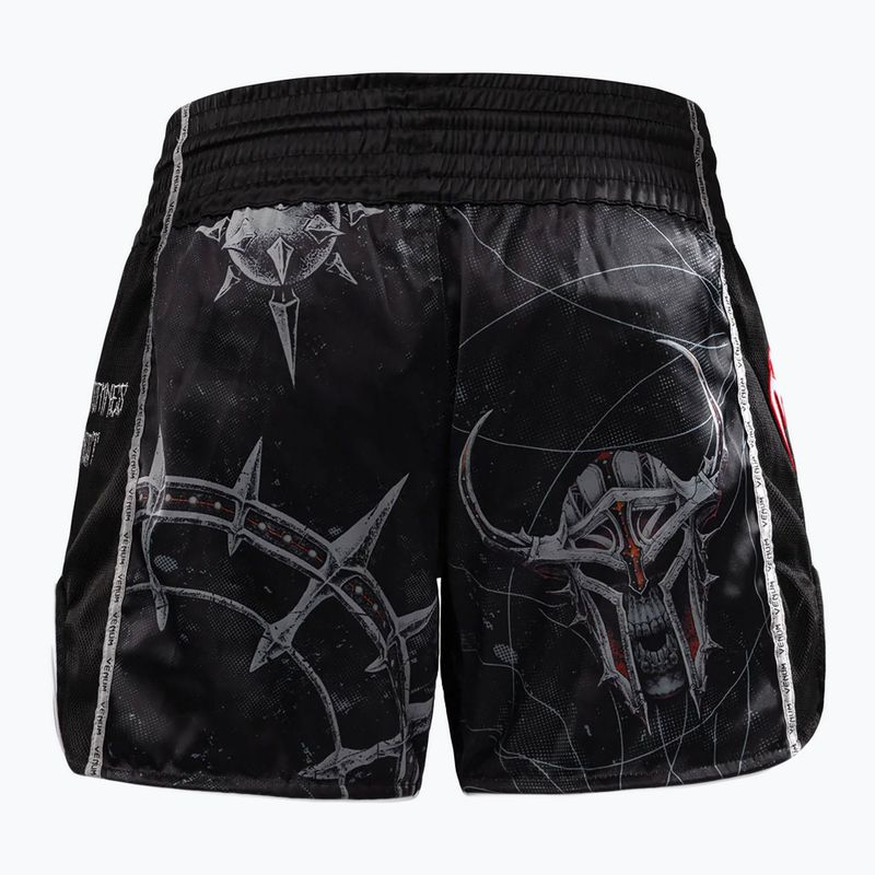 Spodenki treningowe męskie Venum Gladiator 5.0 Muay Thai Shorts black/neon orange 2