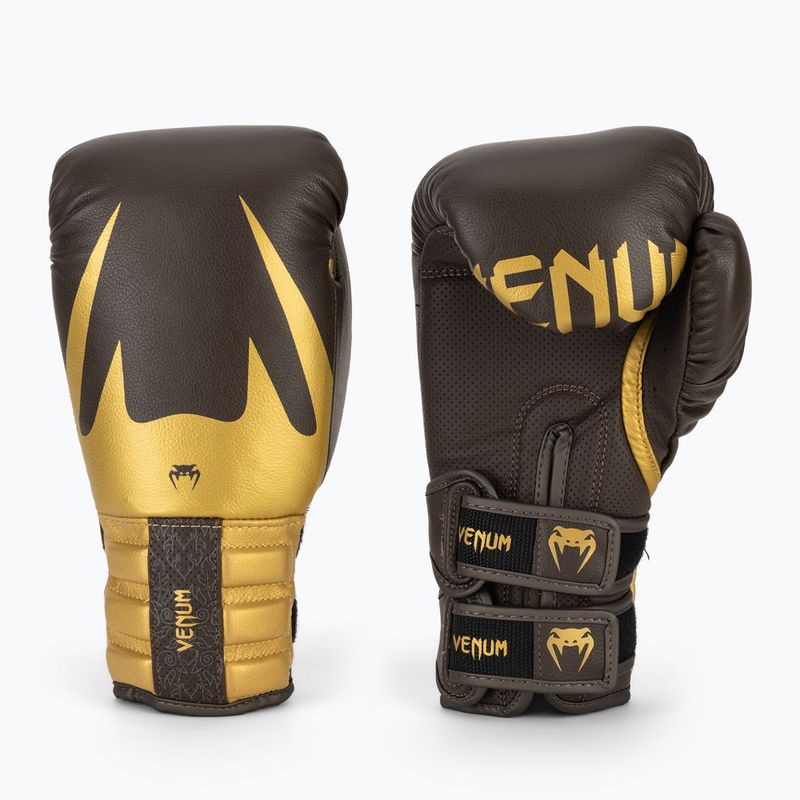 Rękawice bokserskie Venum Reverso Boxing chocolate/gold