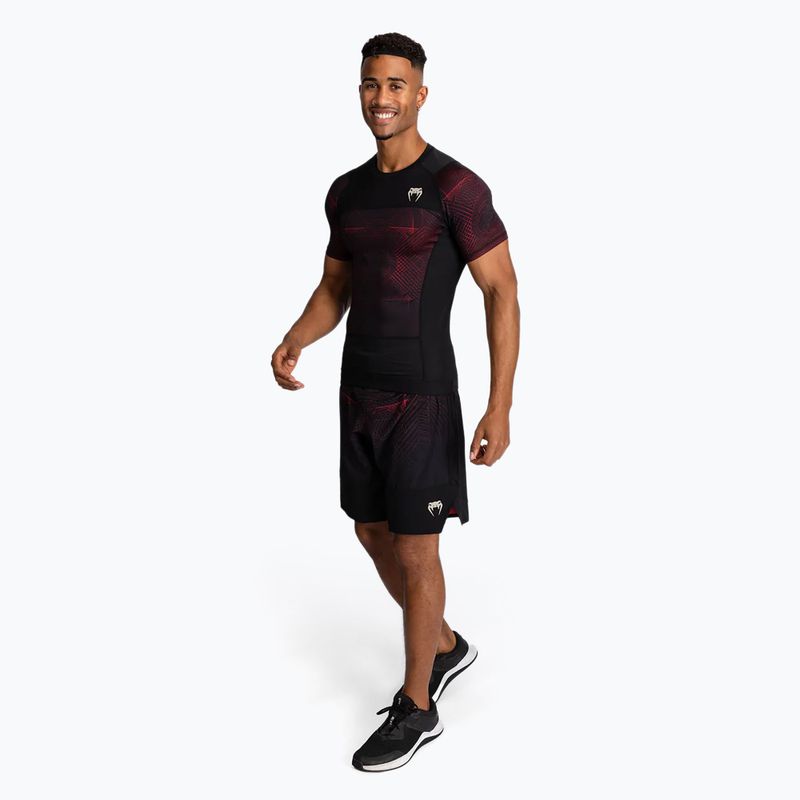 Rashguard męski Venum G-Fit Air Men'S Short Sleeve Rashguard deep black/fire red 2