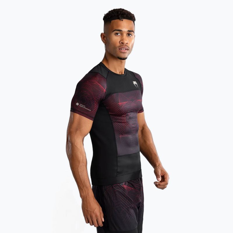 Rashguard męski Venum G-Fit Air Men'S Short Sleeve Rashguard deep black/fire red 4