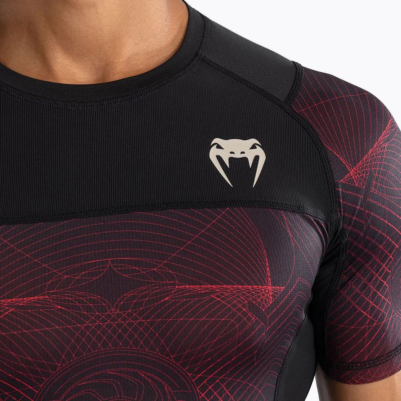 Rashguard męski Venum G-Fit Air Men'S Short Sleeve Rashguard deep black/fire red 6