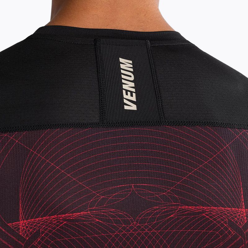 Rashguard męski Venum G-Fit Air Men'S Short Sleeve Rashguard deep black/fire red 7