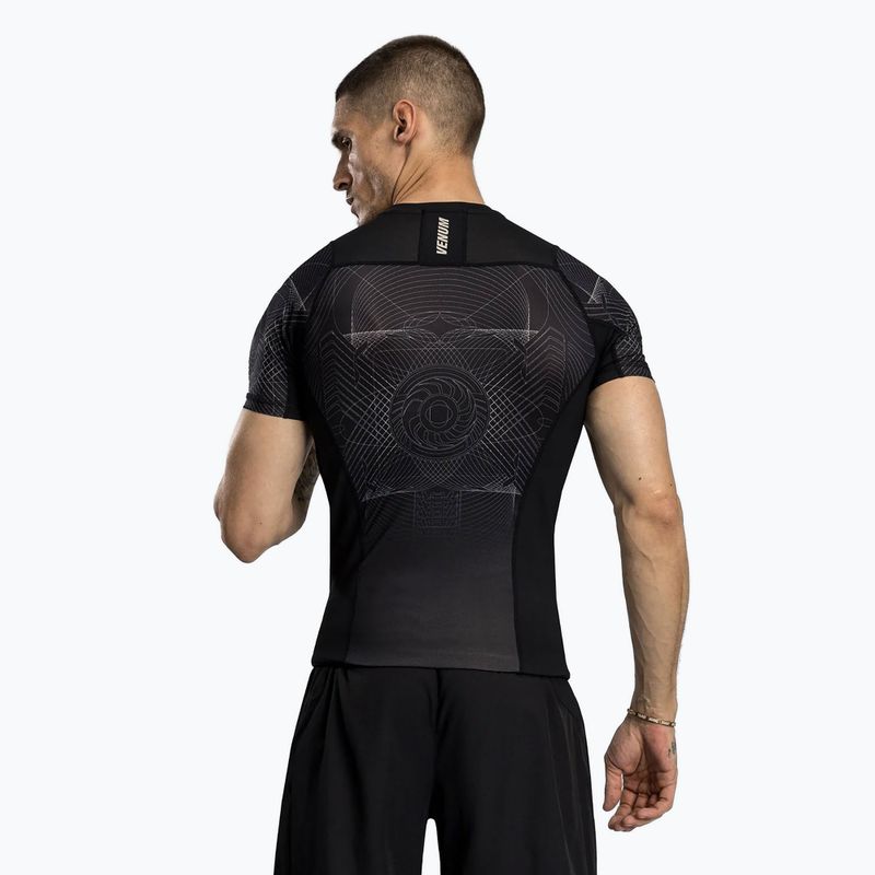 Rashguard męski Venum G-Fit Air Men'S Short Sleeve Rashguard deep black/desert sand 3