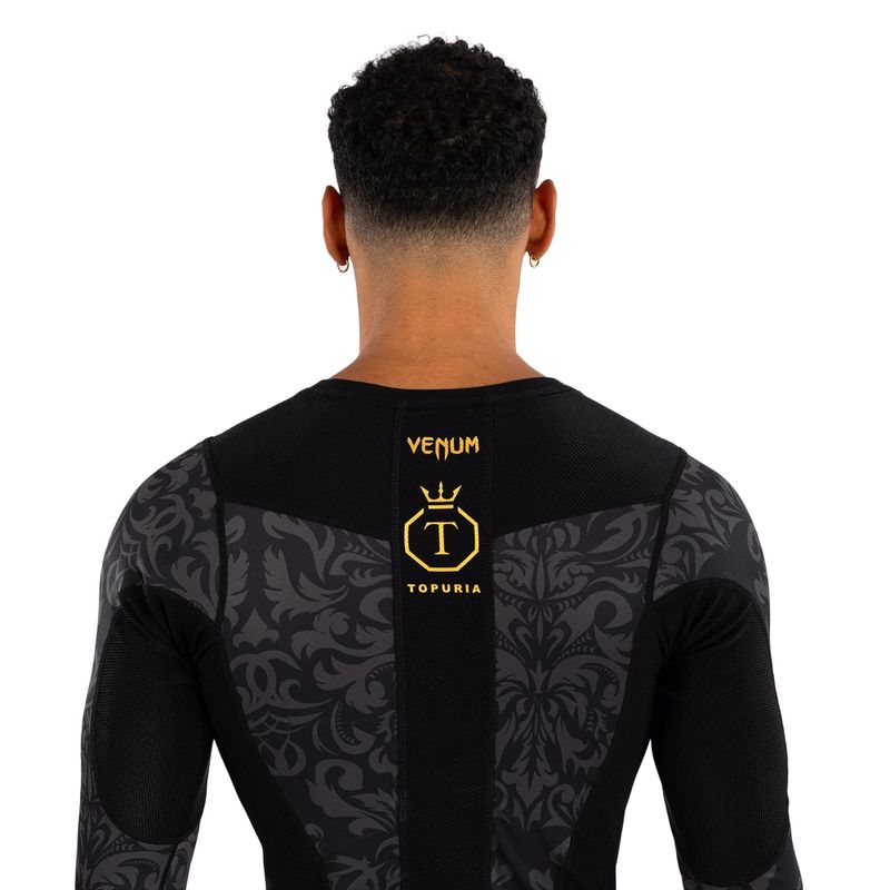 Rashguard longsleeve męski Venum x Ilia Topuria Unmatched Rashguard black/gold 5