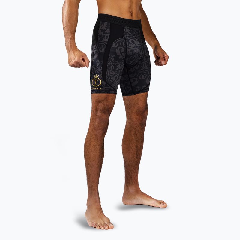 Spodenki treningowe męskie Venum x Ilia Topuria Unmatched Vale Tudo black/gold 5