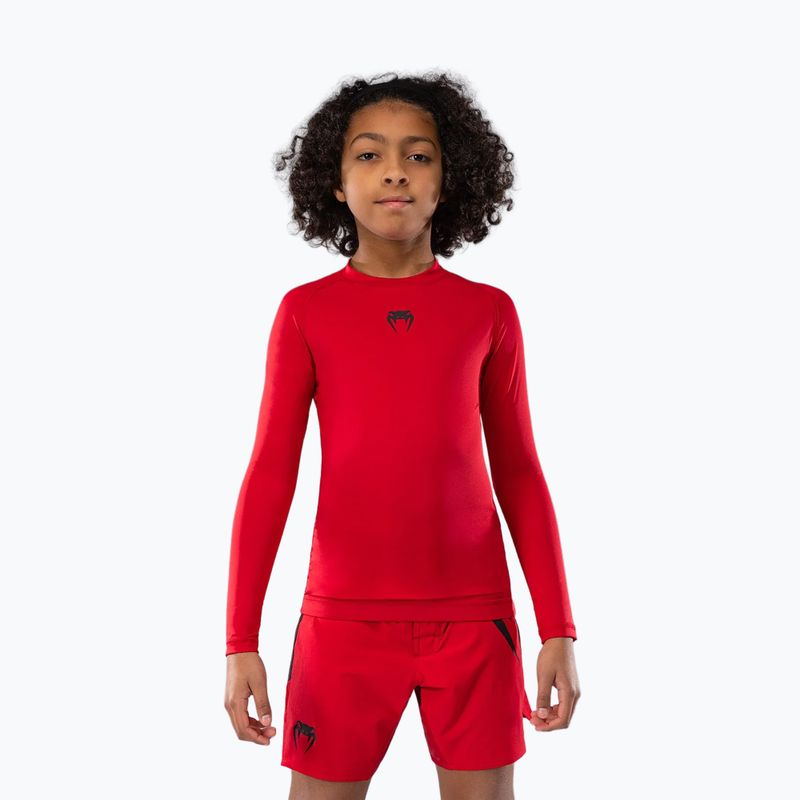 Longsleeve treningowy dziecięcy Venum Contender Rashguards Jr cherry red 2