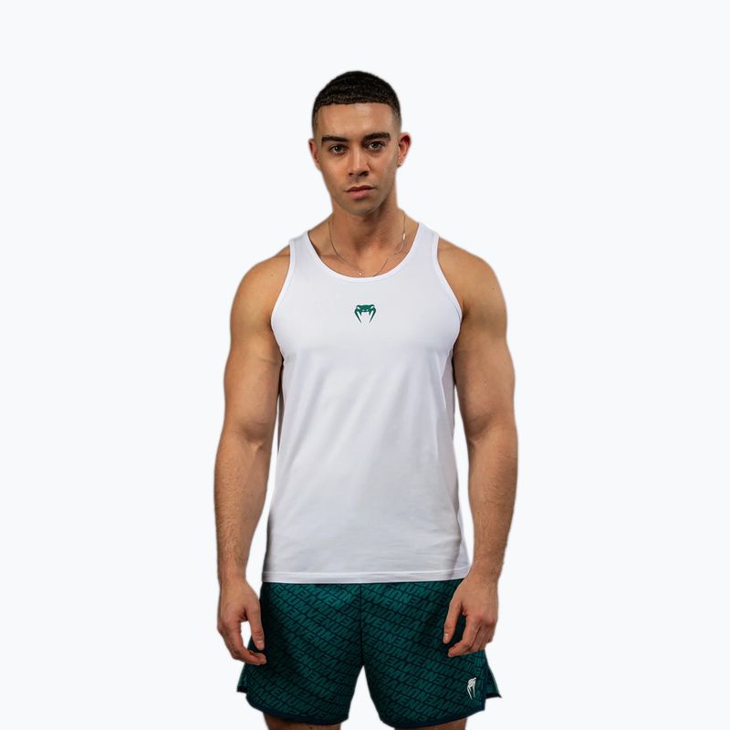 Koszulka treningowa męska Venum Echo white/emerald green