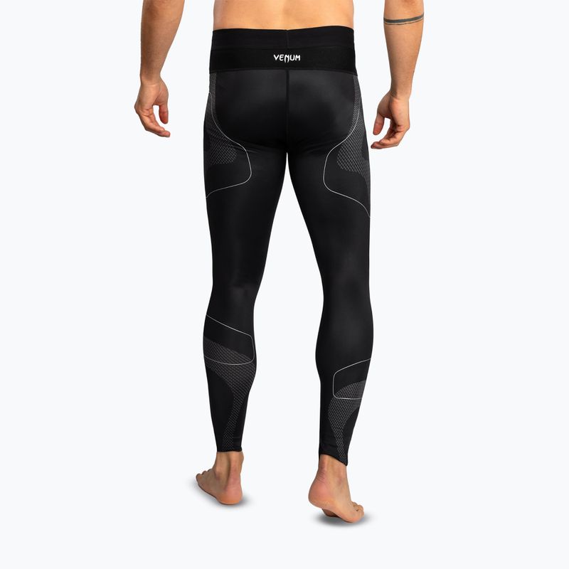 Legginsy treningowe męskie Venum Nexus Spats black/silver 3