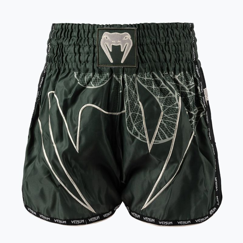 Spodenki treningowe męskie Venum Serpenti Muay Thai khaki/bronze/ivory