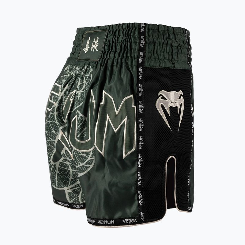 Spodenki treningowe męskie Venum Serpenti Muay Thai khaki/bronze/ivory 4
