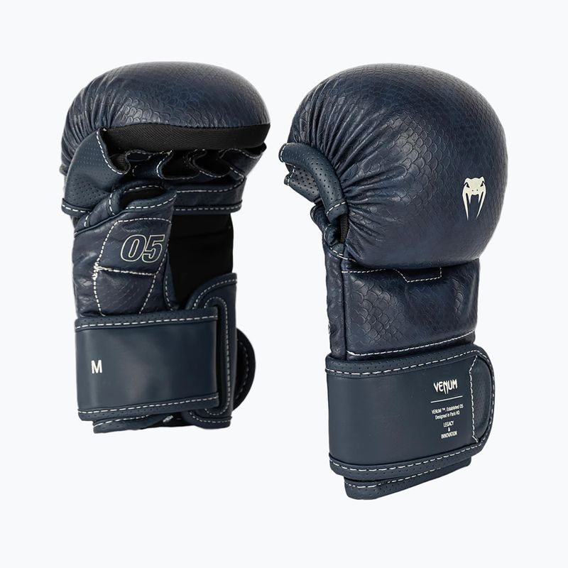 Rękawice sparringowe MMA Venum Impact Evo Scales MMA midnight blue 2