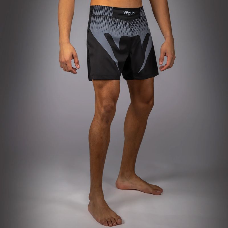 Spodenki treningowe męskie Venum No Gi black/silver grey 4