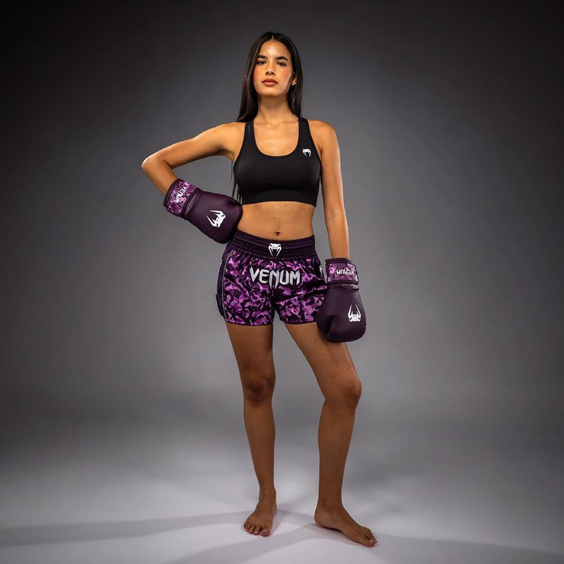 Spodenki treningowe damskie Venum Iris Muay Thai plum/pink 8