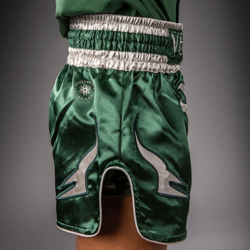 Spodenki treningowe dziecięce Venum Inferno Muay Thai forest green/off white 5