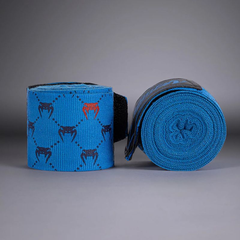 Bandaże bokserskie Venum Monogram Hand Wraps Advanced 250 cm blue 2