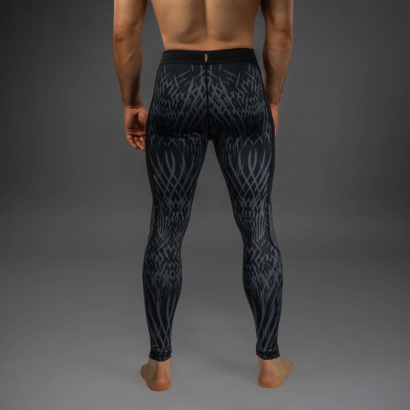 Legginsy treningowe męskie Venum x Chimaev Spats black/grey 3
