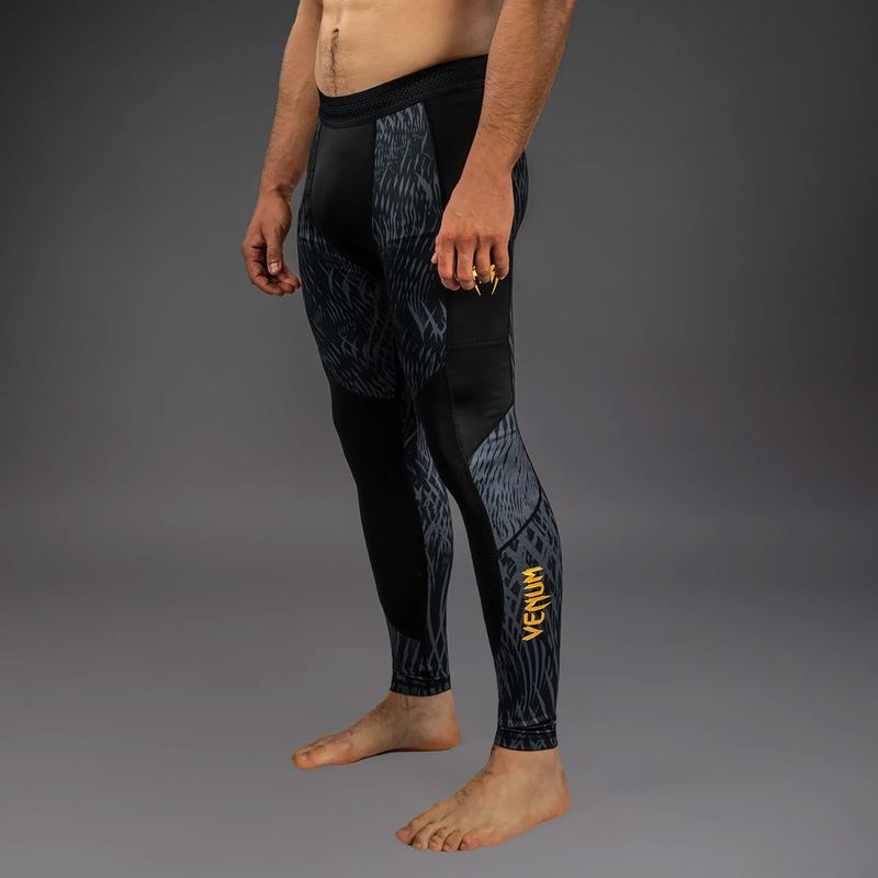 Legginsy treningowe męskie Venum x Chimaev Spats black/grey 4
