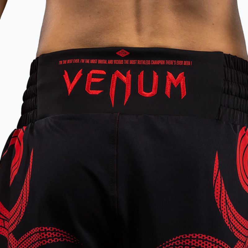 Spodenki treningowe męskie Venum x Mike Tyson Tiger deep black/intense red 7