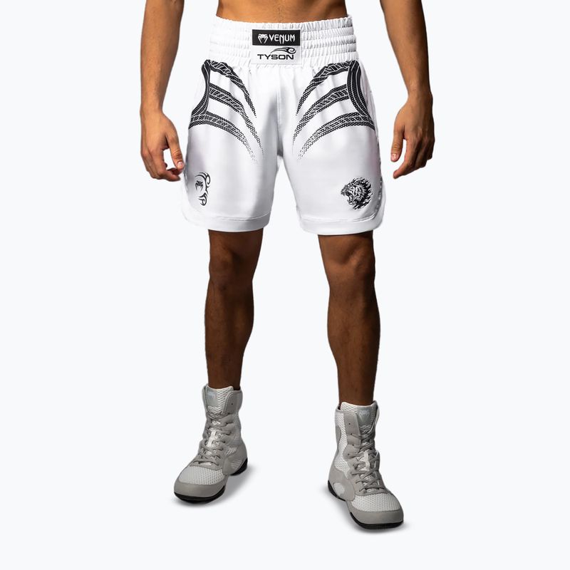 Spodenki treningowe męskie Venum x Mike Tyson Tiger optical white/deep black