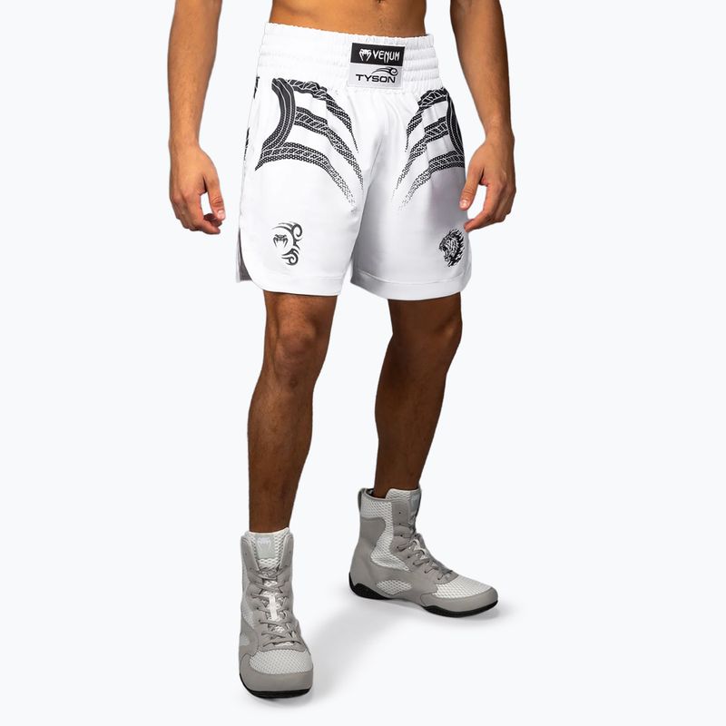 Spodenki treningowe męskie Venum x Mike Tyson Tiger optical white/deep black 3
