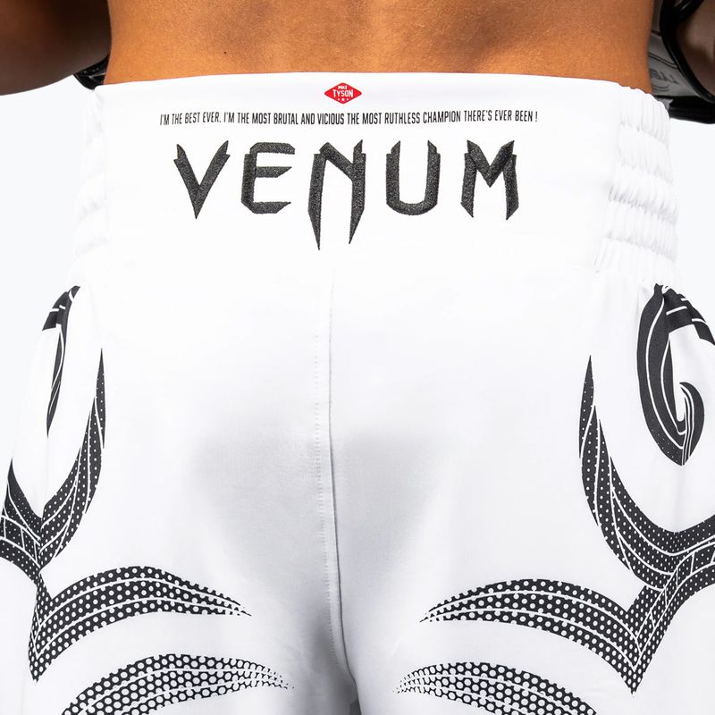 Spodenki treningowe męskie Venum x Mike Tyson Tiger optical white/deep black 6
