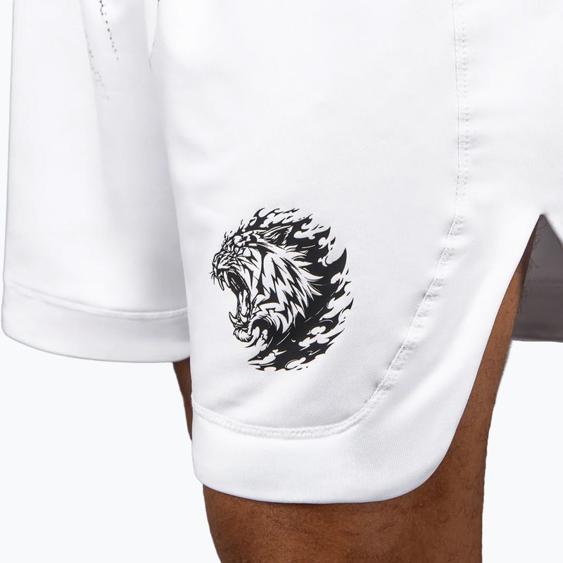 Spodenki treningowe męskie Venum x Mike Tyson Tiger optical white/deep black 8