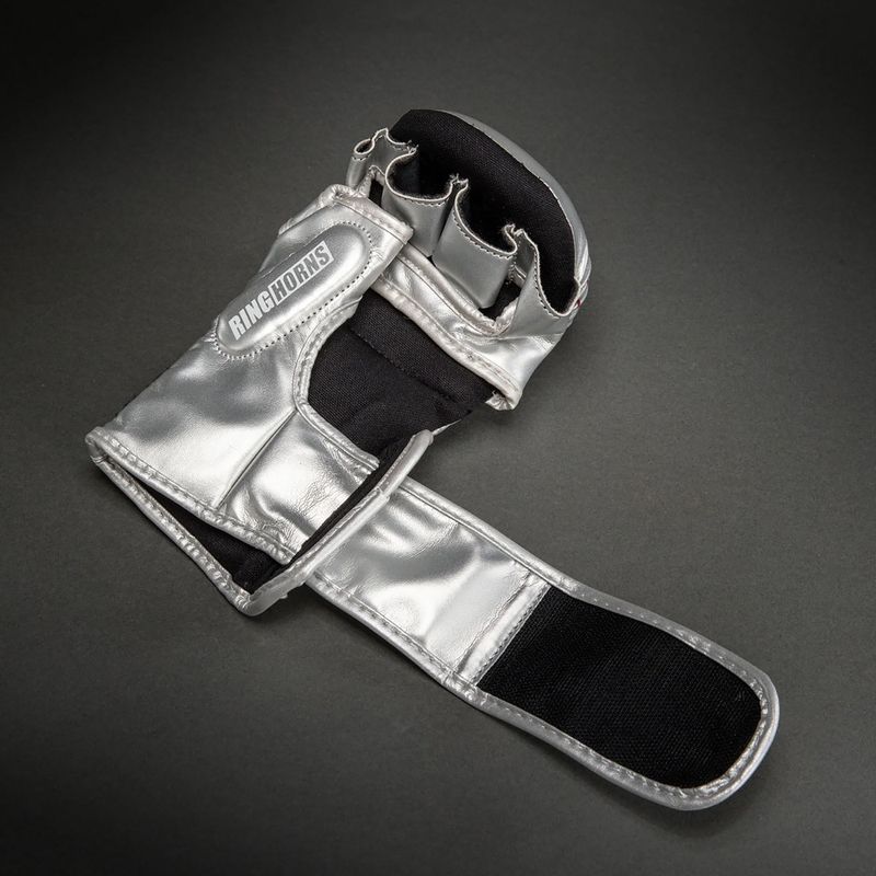 Rękawice sparingowe Venum Ringhorns Charger silver/black 4