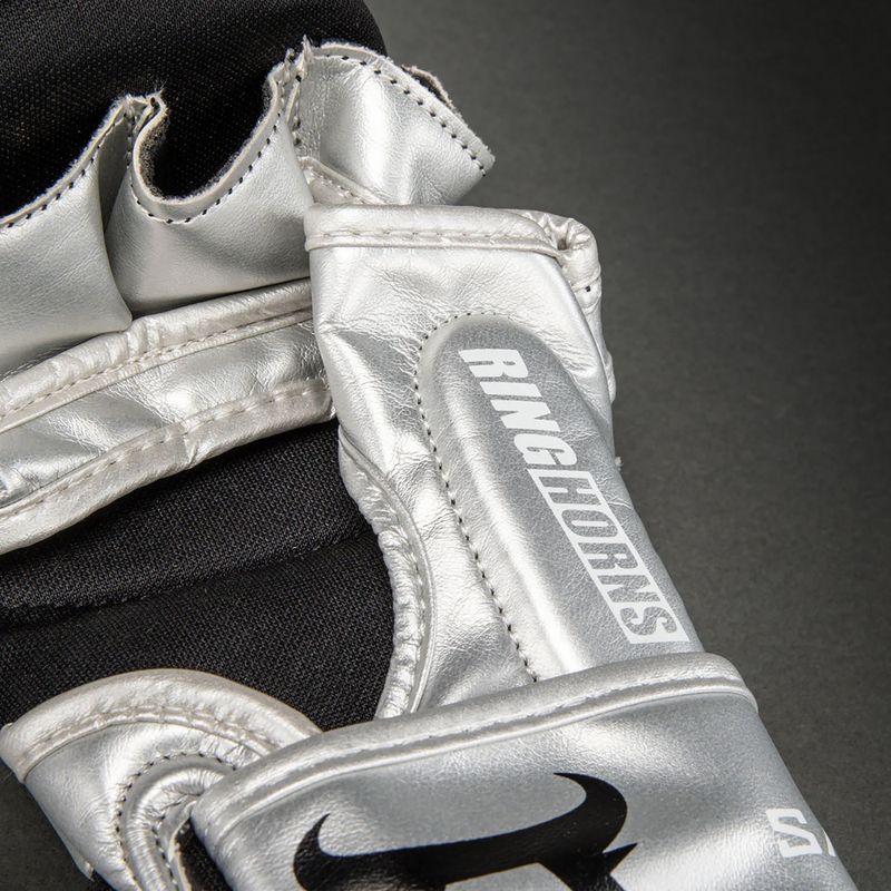 Rękawice sparingowe Venum Ringhorns Charger silver/black 5