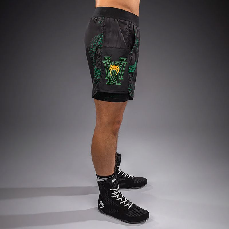 Spodenki treningowe męskie Venum Matupa Training black/green/gold 3