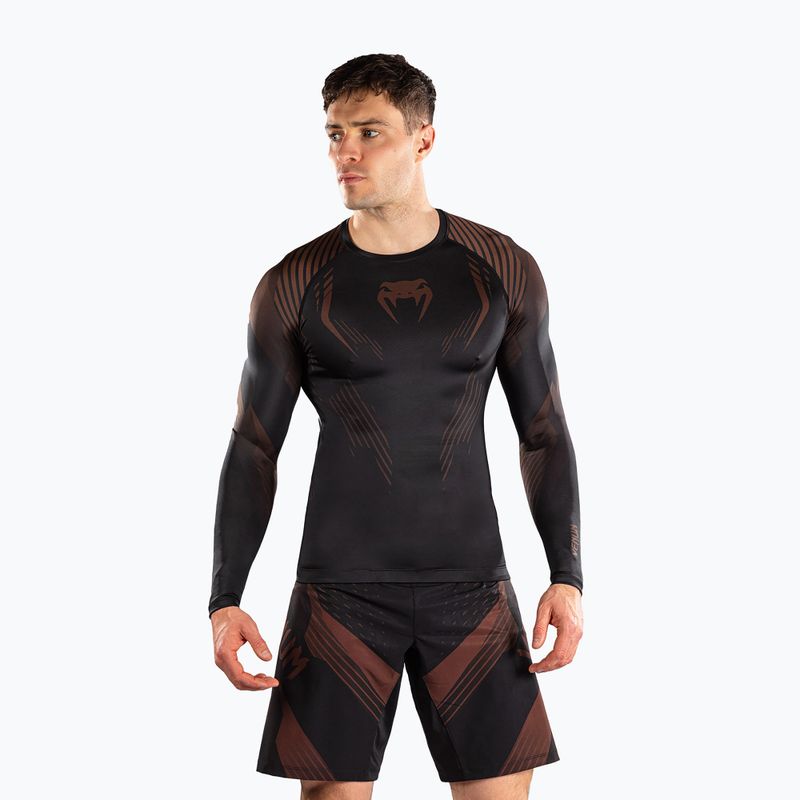 Rashguard męski długi rękaw Venum No-Gi 6.0 Rashguard black/brown